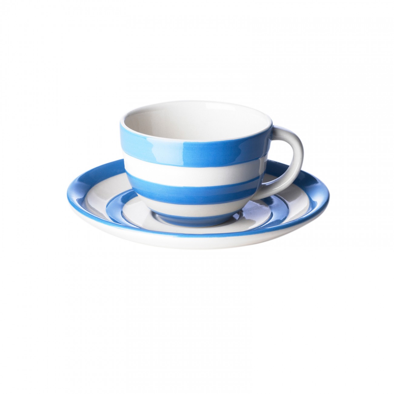 [cornishware] cappuccino cup &amp; saucer blue second (B품)
