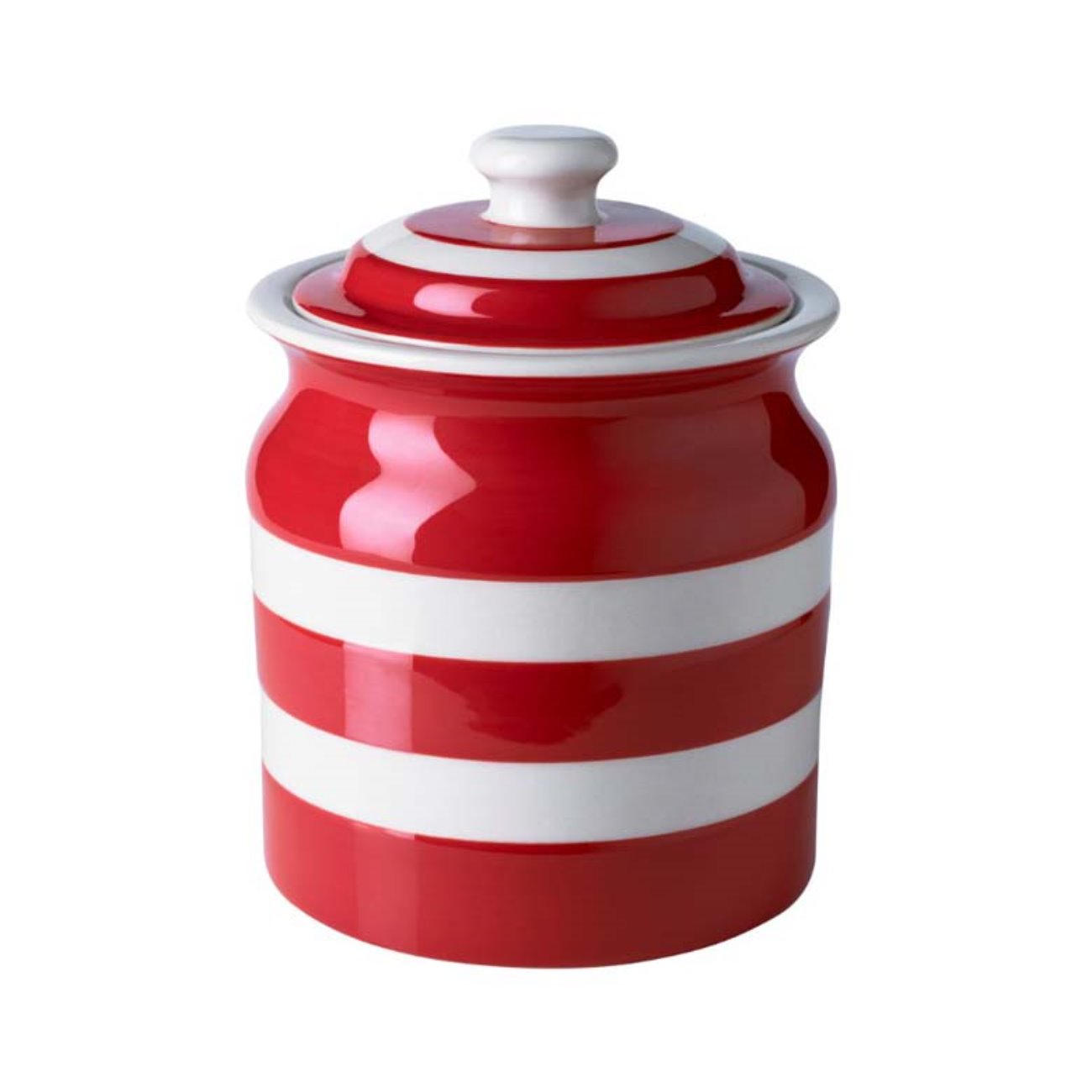 [cornishware] Plain Storage Jar 84cl (small) red