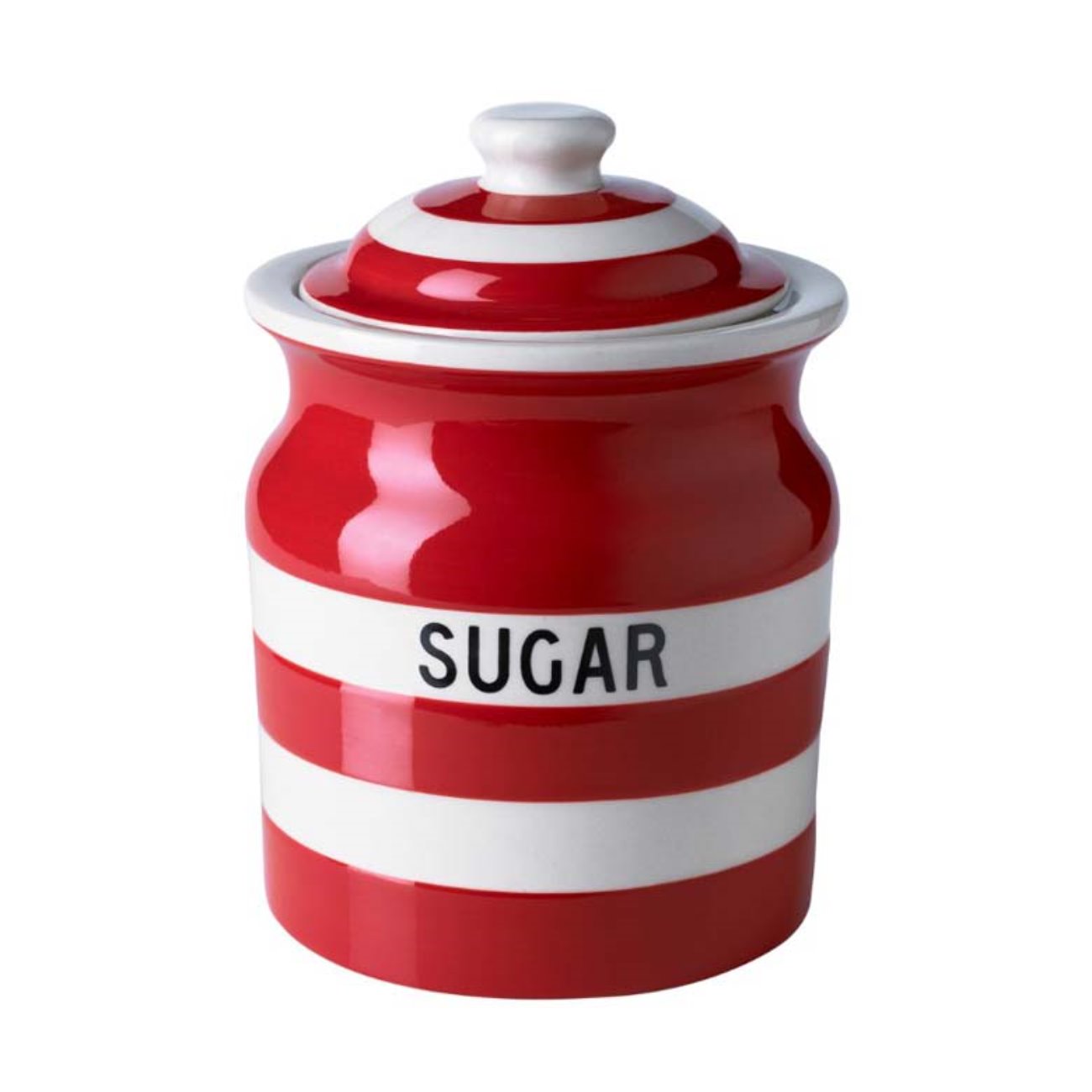 [cornishware] Sugar Storage Jar 84cl red