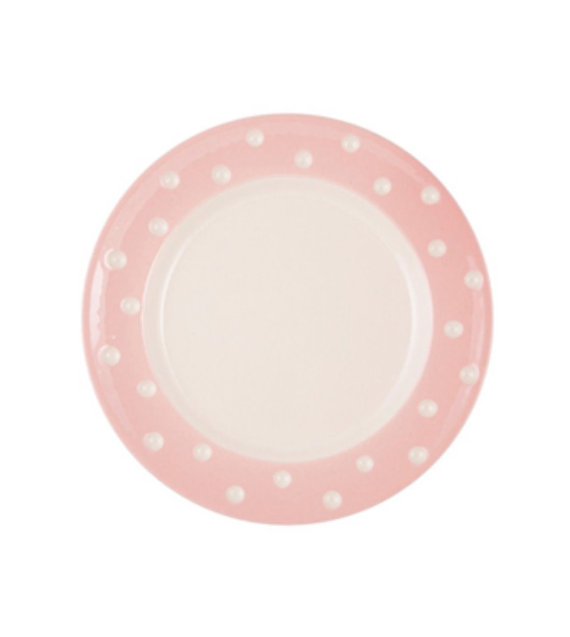 [cornishware] pink domino breakfast plate second 영국산(B품)